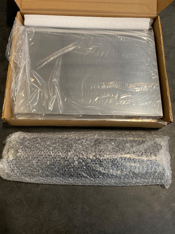 Photo 1 of Grill Grease Tray Replacement Parts for Dyna Glo DGF493BNP, DGF510SBP, Backyard Grill BY13-101-001-12, BY14-101-001-02 and BHG Grill Parts, Adjustable 24''-30'' Gas Grill Drip Pan, Heat Plate Shields.
