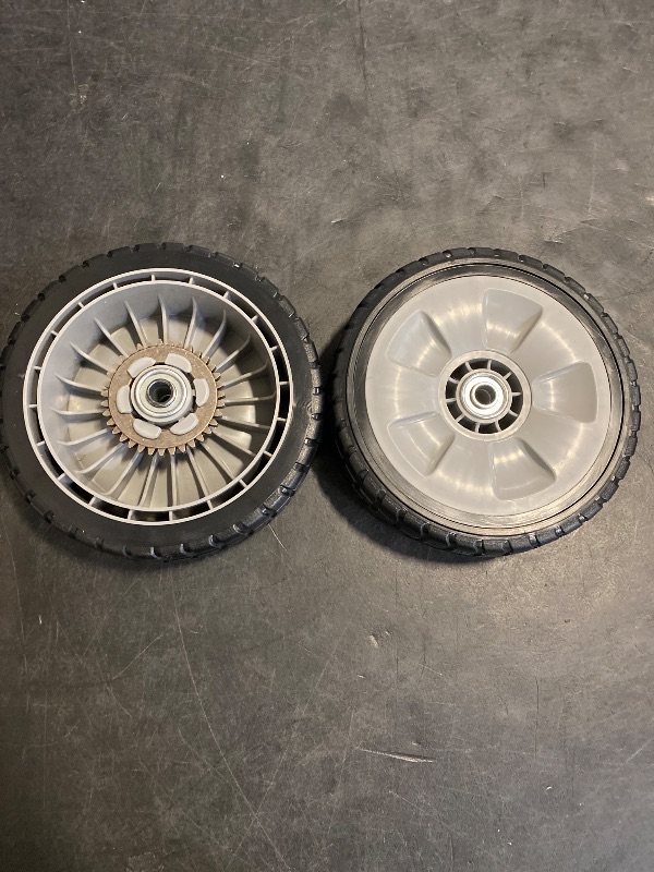 Photo 1 of Set of 2 Lawn Mower Rear Drive Wheels Compatible with HRR216 HRS216 HRT216 Walk Behind Lawn Mower - Replaces 42710-VE2-M02ZE 42710-VE2-M00ZE 42710-VE2-M01ZE 42710-VG3-B00