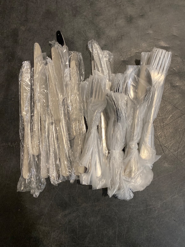 Photo 1 of 60 Piece Silverware Set Service for 12,Premium Stainless Steel Flatware Set,Mirror Polished Cutlery Utensil Sets,Durable Home Kitchen Eating Tableware Sets,Include Fork Knife Spoon,Dishwasher Safe
