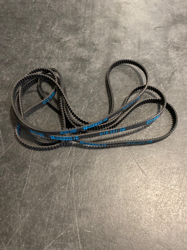 Photo 1 of uxcell 4pcs HTD-3M Rubber Timing Belt 177 Teeth, 531mm Pitch Length x 6mm Width x 2.4mm Height, Closed Loop Pulley Timing Belt