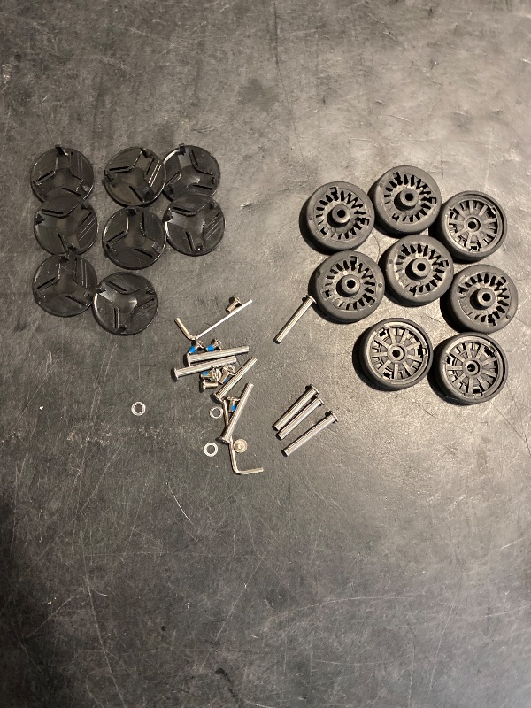 Photo 1 of Domiella 8 PCs 2.17in / 55mm Luggage Wheels Replacement, Smooth Swivel Caster Wheels, Wear-Resistant Rubber Suitcase Trolley Wheels Repair Kit, A58