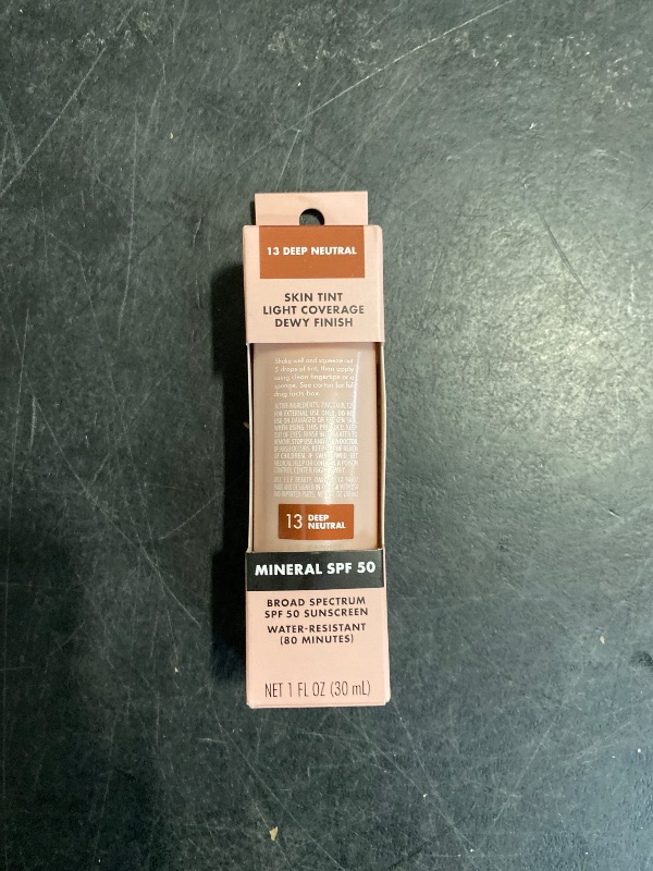 Photo 1 of e.l.f. Halo Glow Skin Tint SPF 50, Tinted Moisturizer For Light, Buildable Coverage, Creates A Natural Glow, Vegan & Cruelty-Free, 13 Deep Neutral