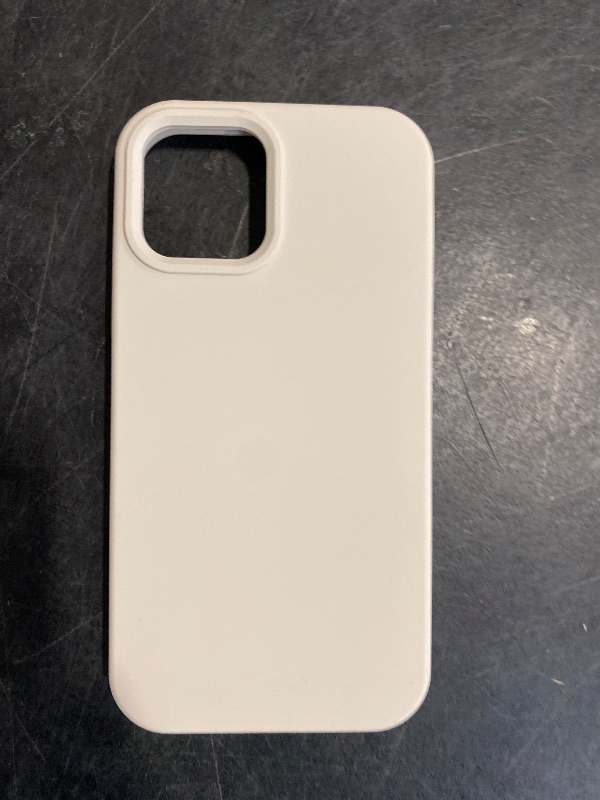 Photo 1 of LOVE 3000 Designed for iPhone 12 Case/iPhone 12 Pro Case, Premium Silicone with [Soft Anti-Scratch Microfiber Lining] Shockproof Protective Phone Case for Men Women Girls 6.1", Stone