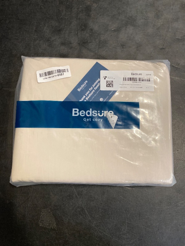 Photo 1 of Bedsure Oat Milk Duvet Cover Full Size - 3 Pieces Prewashed Extra Soft Cotton-Like Bedding Set, Includes 1 Duvet Cover 80x90 Inches with Zipper Closure & 2 Pillow Shams, Comforter Not Included