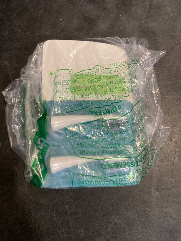 Photo 1 of Replacement Brush Heads for Burst Original & Pro Sonic Electic Toothbrushes, 5 Count with Travel Covers, White for Adults