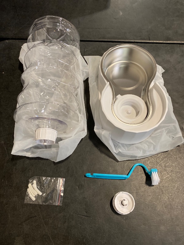Photo 1 of RIZZARI Large Gravity Water Dispenser: 8L Automatic Dog Water Feeder with Stainless Steel Bowl for Multiple Pets