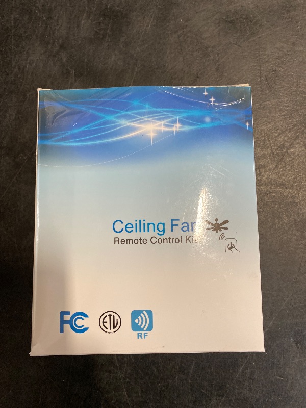 Photo 1 of Universal Ceiling Fan Remote Control Kit for 3 Speed, Works with Hunter, Harbor Breeze Hampton Bay, Compatible with Hunter 99770 99813 99815 99384 99772 99122 99123 99600