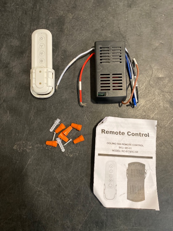 Photo 1 of Universal Ceiling Fan Remote Control Kit for 3 Speed, Works with Hunter, Harbor Breeze Hampton Bay, Compatible with Hunter 99770 99813 99815 99384 99772 99122 99123 99600