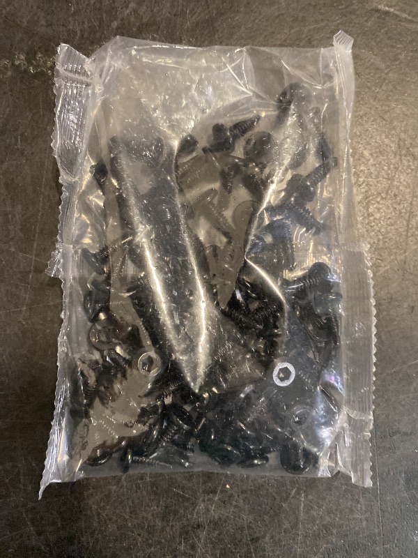 Photo 1 of SG TZH #12 x 5/8" Sheet Metal Screws - 100Pcs 410 Stainless Steel Flat Head Socket Cap, Tek Self Tapping Screws - Allen Socket Drive, Black Oxide Finish