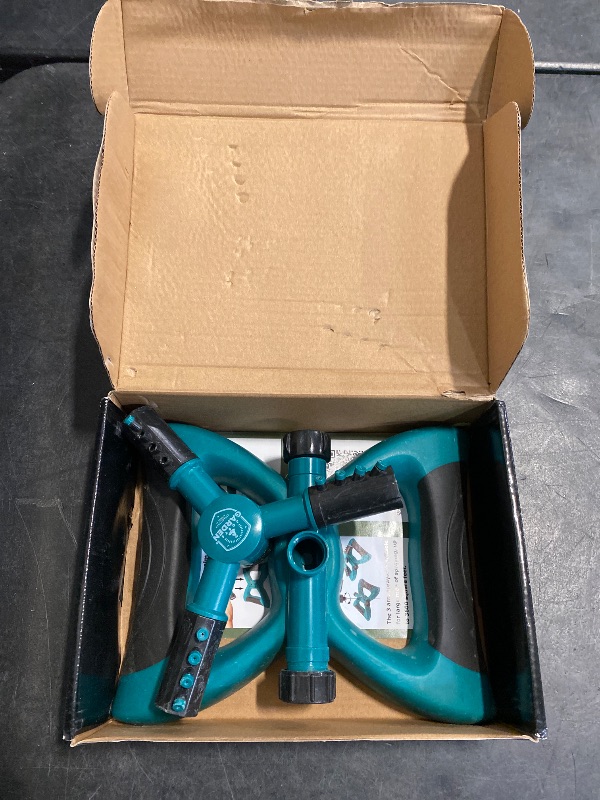 Photo 1 of Joeys Sprinkler for Yard, Rotating Garden Sprinkler for Large Area Coverage, Lawn and Yard Sprinklers (Green)