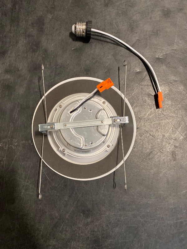 Photo 1 of Halo 5-inch and 6-inch LED Retrofit Baffle Downlight, 3000K Soft White Recessed Lighting