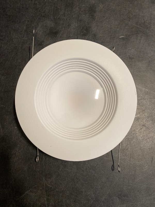 Photo 1 of Halo 5-inch and 6-inch LED Retrofit Baffle Downlight, 3000K Soft White Recessed Lighting