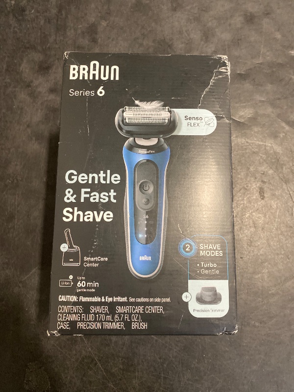Photo 1 of Braun Electric Shaver for Men, Series 6 6172cc, Wet & Dry Shave, Shaving Kit with SmartCare Center and Precision Trimmer