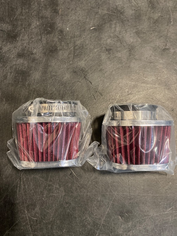 Photo 1 of 2PCS Motorcycle Air Filter Universal 50MM Replacement Engine Filter Dirt Bike High Performance Air Filters Fit Motocross Carburetor Cleaner for Pit Bike Scooter Moped YAMAHA HONDA SUZUKI KAWASAKI ATV