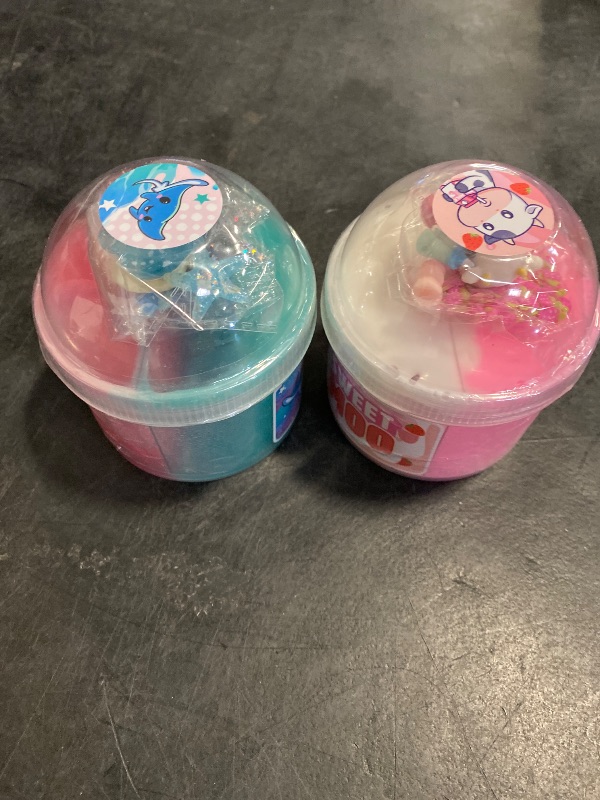Photo 1 of JOYIN 3-Pack Slime Party Favors, Cloudfin Manta Ray, Bubblegum Unicorn, Strawberry Milk Cow, 8 oz., Soft, Non-Sticky, Mess-Free, Slime Bulk Toys for Kids, Boys and Girls Birthday Gifts