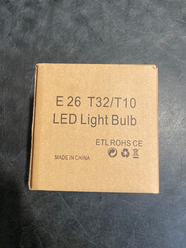 Photo 1 of LHYueTong LED Light Bulbs, E26 Non dimmable Vintage EdisonTubular Bulb, 4W Equals 40W Equivalent, Warm White, 2700K, 350LM, Medium Base, 6 Pack
