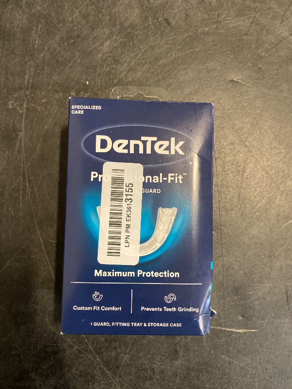 Photo 1 of DenTek Mouth Guard for Nighttime Teeth Grinding, Professional-Fit Dental Guard, 1 Count