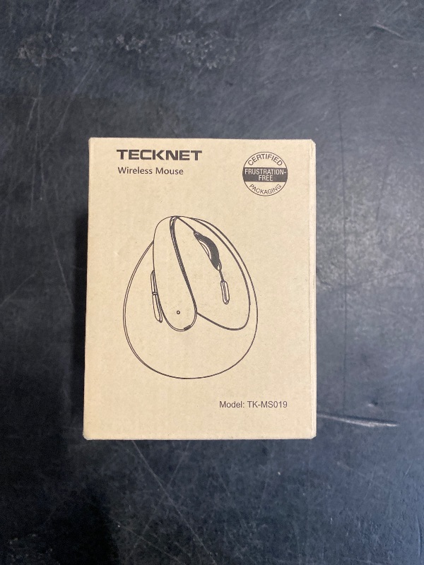 Photo 1 of TECKNET Mini Vertical Wireless Mouse, Ergonomic Mouse for Small Hands, 4800DPI, 5 Adjustable DPI Levels, 6 Buttons, 2.4GHz Silent Optical Wireless Mouse for Laptop, Computers, PCs, Macs