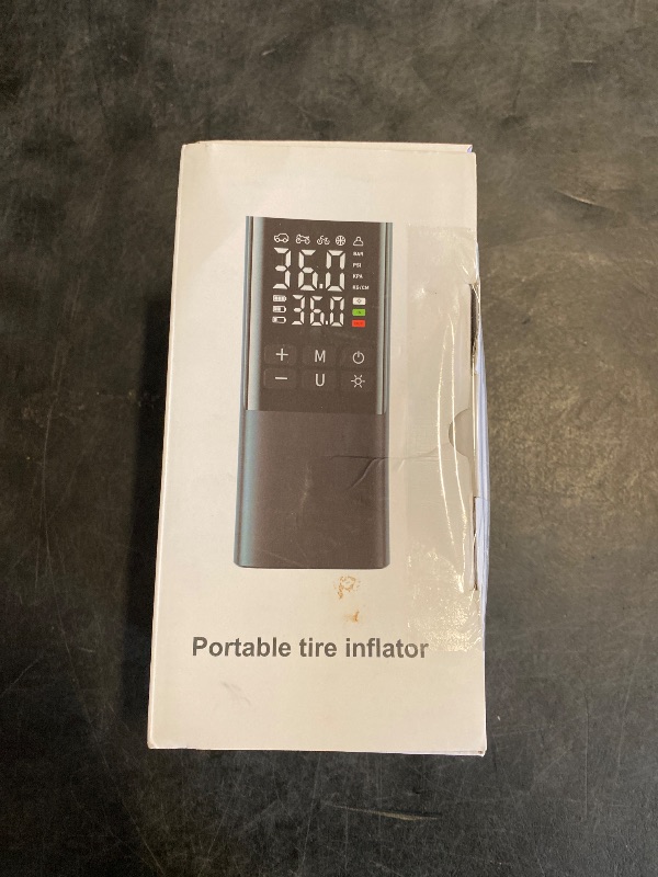 Photo 1 of Tire Inflator Portable Air Compressor - Air Pump for Car Tires 150PSI &15000 mAh Battery, Portable Tire Inflator for Car with Pressure Gauge, Tire Inflator with LED Light, for Bike, Motorcycle, Balls