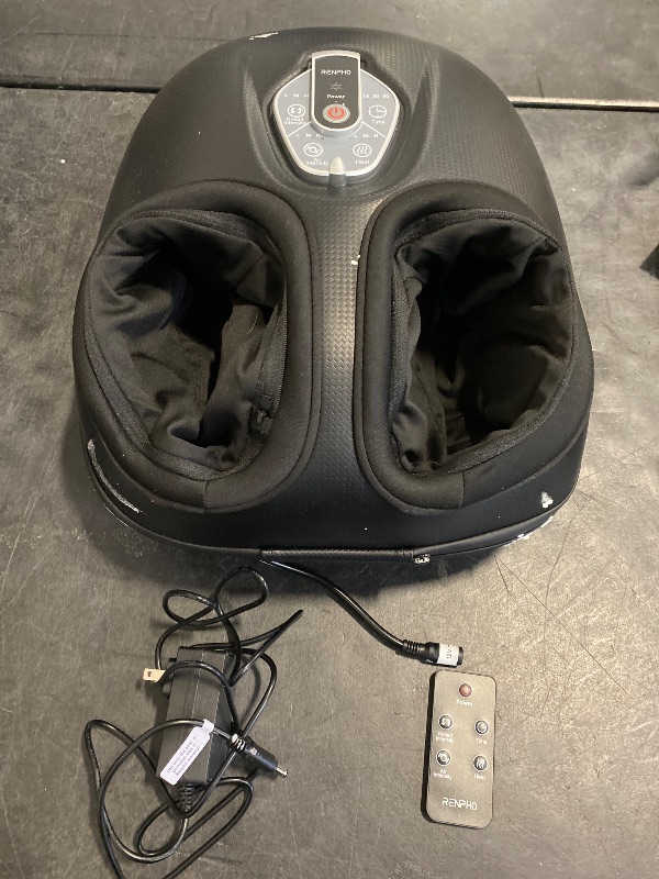 Photo 1 of RENPHO Foot Massager Machine with Heat [2025 Upgraded], Foot Massager for Plantar Fasciitis, 3 Heat Levels, Gifts for Women Mom Dad, Wireless Control, Feet Massage