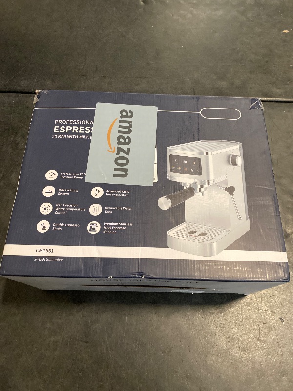 Photo 1 of SHARDOR Espresso Machine 20 Bar, Professional Espresso Machine with Milk Frother and Touchscreen, Expresso Coffee Machines with Adjustable Temperature,for Cappuccino, Latte