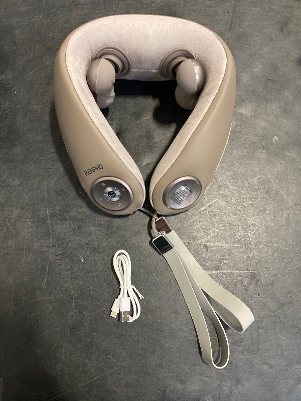 Photo 1 of RENPHO Neck Massager with Heat [2025 Upgraded], 6D Cordless Neck Massager for Pain Relief Deep Tissue, Deep Kneading Shoulder Massage, Mothers Day Gifts for Women Men Mom Dad, Khaki