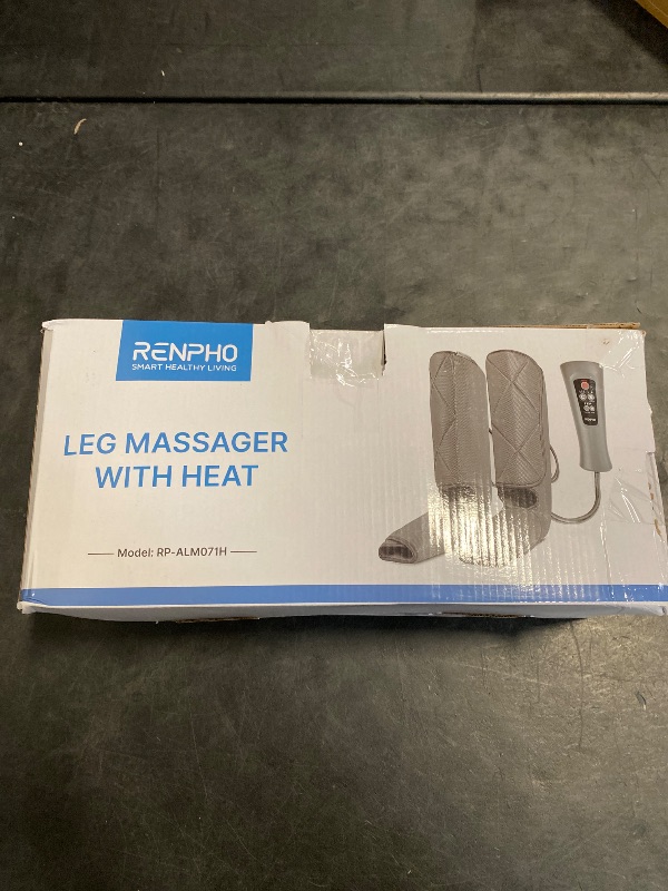 Photo 1 of RENPHO Leg Massager with Heat and Compression for Circulation, Gift for Fathers Mothers Relaxation Muscles, Calf Massager FSA HSA Eligible-Gray