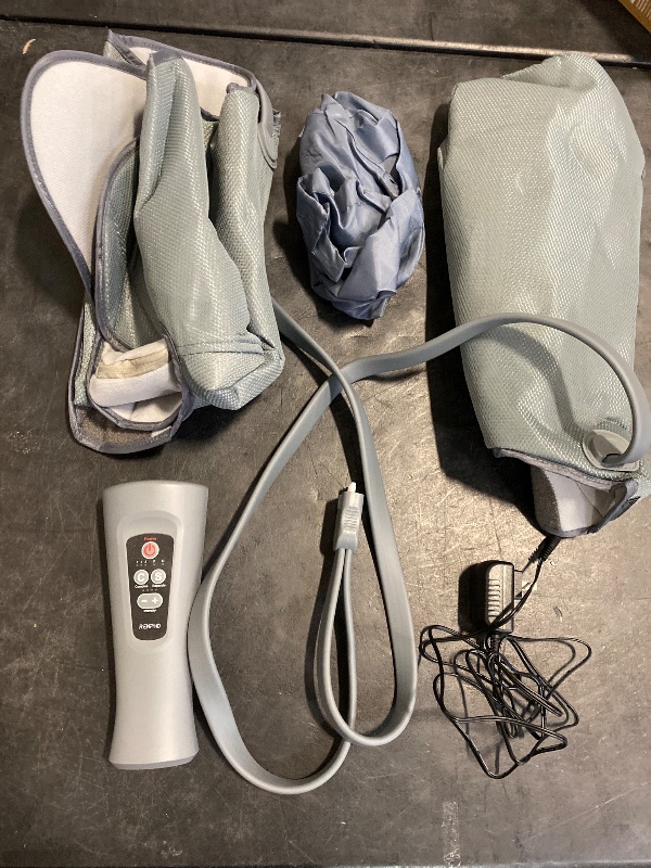 Photo 1 of RENPHO Leg Massager for Circulation and Pain Relief, Calf Compression Massager Effective for Fathers Mothers Relaxation Muscles and Reduce Swelling-Grey