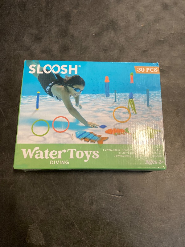 Photo 1 of JOYIN 30 Pcs Diving Pool Toys for Kids Ages 3-12 Jumbo Set with Storage Bag Pool Games Summer Swim Water FishToys