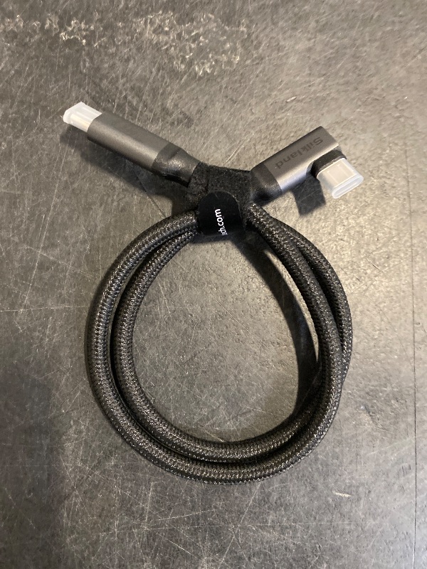 Photo 1 of Silkland 20Gbps USB C Data Cable Right Angle, Short 1.6FT 90 Degree USB C 3.2 Gen 2x2 High Speed Data Transfer Cable, 5K/4K 60Hz Monitor Cable, 240W PD, Type C Data Compatible for SSD, Hub, Dock,eGPU