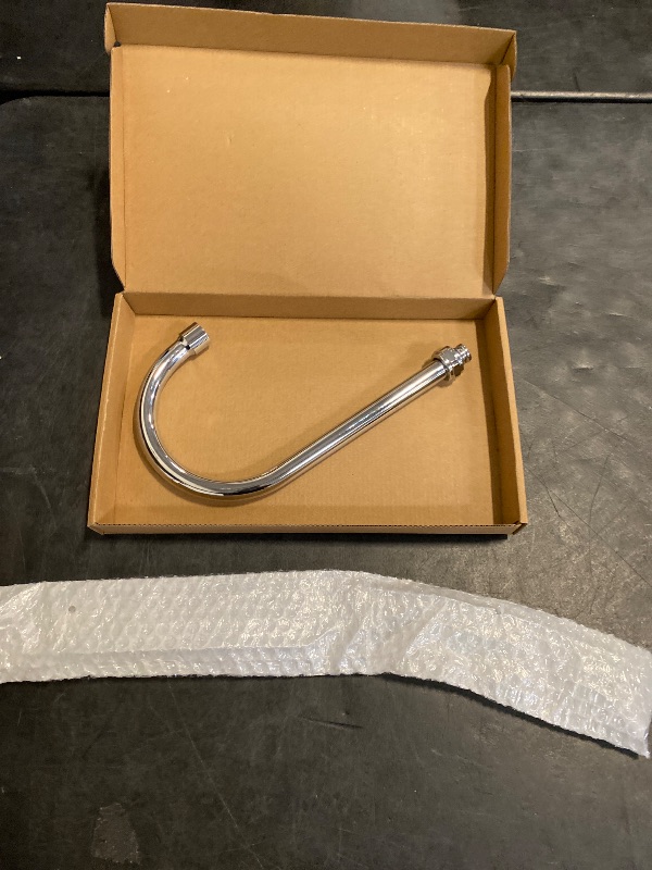 Photo 1 of COOLWEST Swivel Gooseneck Spout 6 Inch Swing Swivel Spout Replacement Nozzle for Commercial Kitchen Sink Faucet, Brass Constructed, Chrome Finish