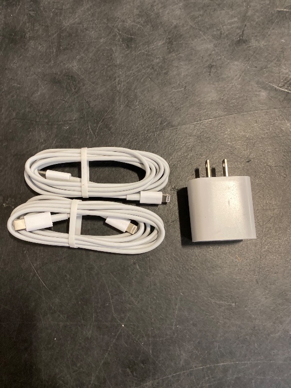 Photo 1 of 3Pack iPhone Charger [MFi Certified], iGENJUN 20W PD USB C Wall Charger Block with 6FT Type C to Lightning Cable Fast Charging Adapter Compatible with iPhone 14/14 Pro Max/13/XS/XR/X-White