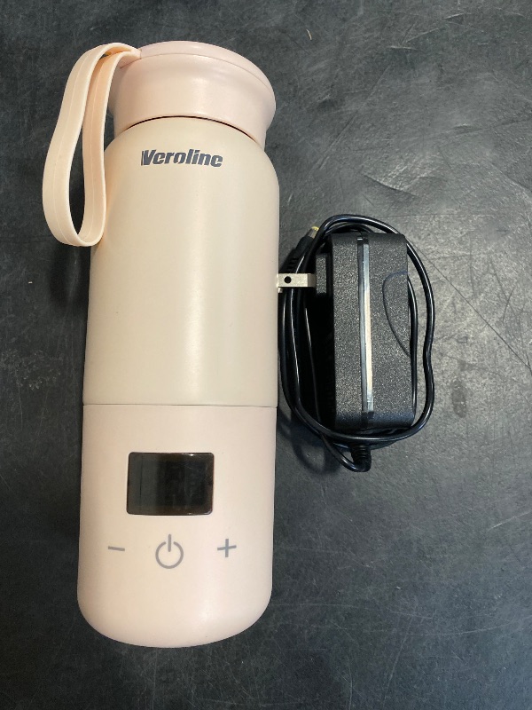Photo 1 of Veroline Portable Bottle Warmer for Travel, 10 Oz Baby Bottle Warmer with Adjustable Temp & Keep Warm for Formula, Breastmilk, Super Fast Charging & Cordless Milk Warmer, Rechargeable Water Warmer
