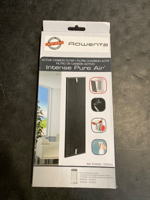 Photo 1 of Rowenta XD6065 Active Carbon Filter Odor Eliminator for PU4020 Intense Pure Air Bedroom Auto Purifier