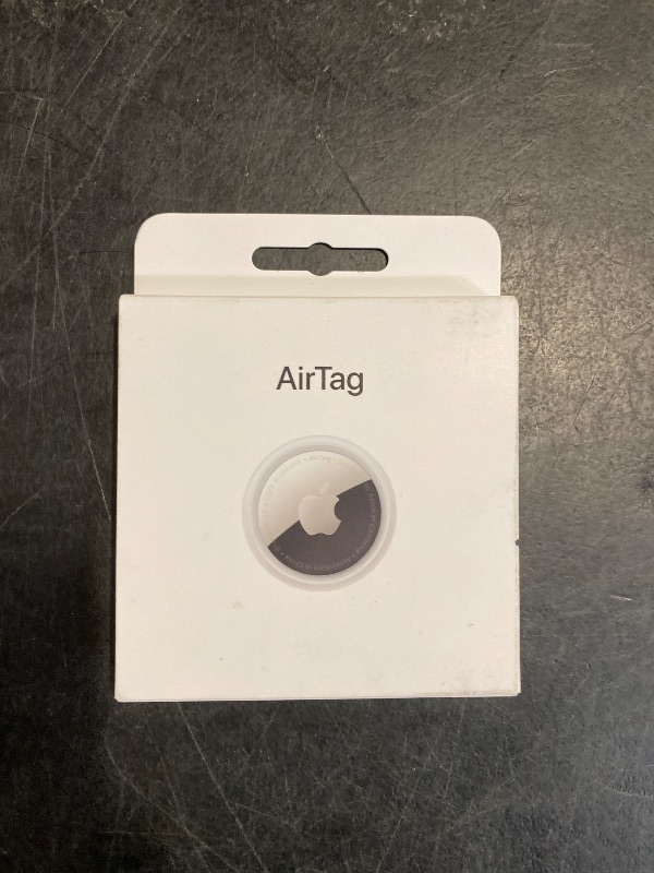 Photo 1 of Apple AirTag. Keep Track of and find Your Keys, Wallet, Luggage, Backpack, and More. Simple one-tap Set up with iPhone or iPad