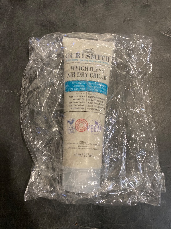 Photo 1 of CURLSMITH - Weightless Air Dry Cream - Vegan Leave-In Conditioner for Any Hair Type, Smooths Hair (8 fl oz)