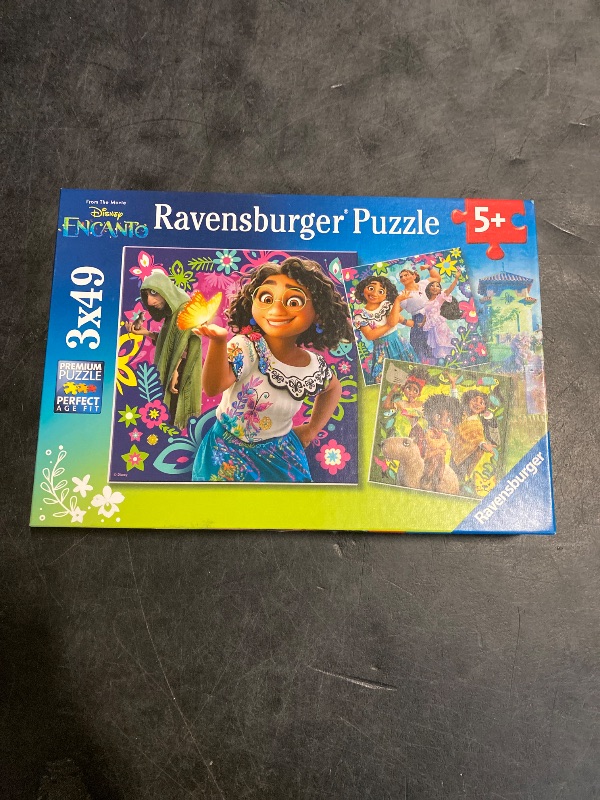 Photo 1 of Ravensburger Disney Encanto 3x49 Piece Jigsaw Puzzle Set for Kids - 05657 - Every Piece is Unique, Pieces Fit Together Perfectly