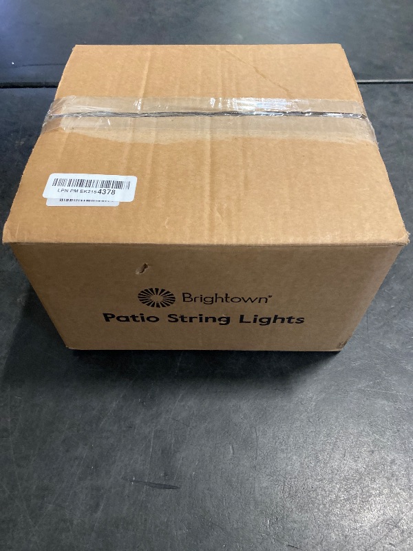 Photo 1 of Brightown 108FT Solar String Lights Outdoor with Remote and 52 LED Shatterproof Bulbs, Dimmable & Timable, 3 Light Modes, Solar Patio String Lights Outdoor for Cafe, Garden, Deck, Outside Wedding
