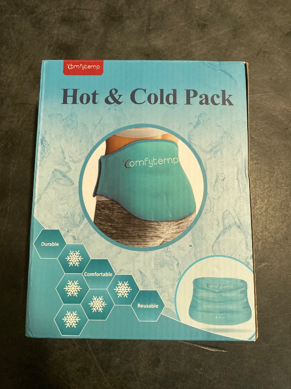 Photo 1 of Comfytemp Ice Pack for Lower Back Pain Relief, Reusable Gel Ice Pack Wrap for Sciatica Nerve Injuries with Hot Cold Compress, Lumbar Brace for Herniated Disc, Tailbone, Waist Coccyx, Get Well Gift