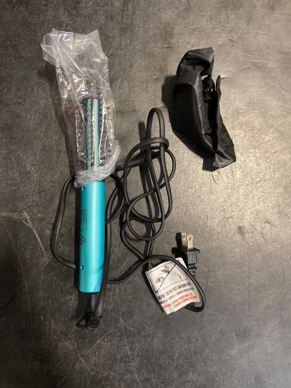 Photo 1 of FARERY Mini Thermal Brush, Curling Iron 3/4 Inch, Heated Round Brush for Volumizing and Small Curls, Travel Size Curling Iron for Short & Thin Hair, Dual Voltage, One Heat 392°F, Blue