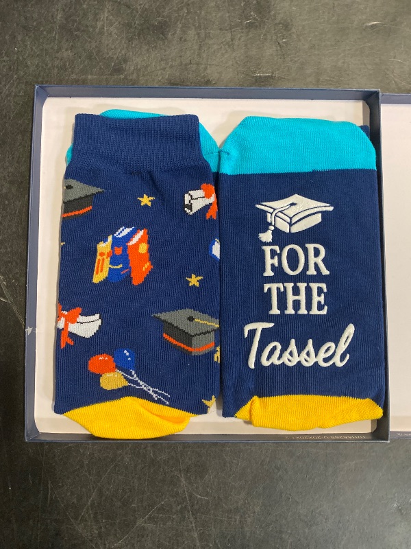 Photo 1 of Zmart Graduation Gifts for Him Her - Socks Class of 2025 College High School 8th Grade Masters Degree Graduation Gifts, Congrats Grad Presents