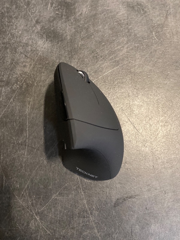 Photo 1 of TECKNET Ergonomic Mouse, Wireless Bluetooth Vertical Mouse, 4800 DPI Optical Tracking, 6 Adjustable DPI, Quiet Clicks, 2.4GHz with USB A Receiver, 6 Buttons, Wide Compatibility - Black