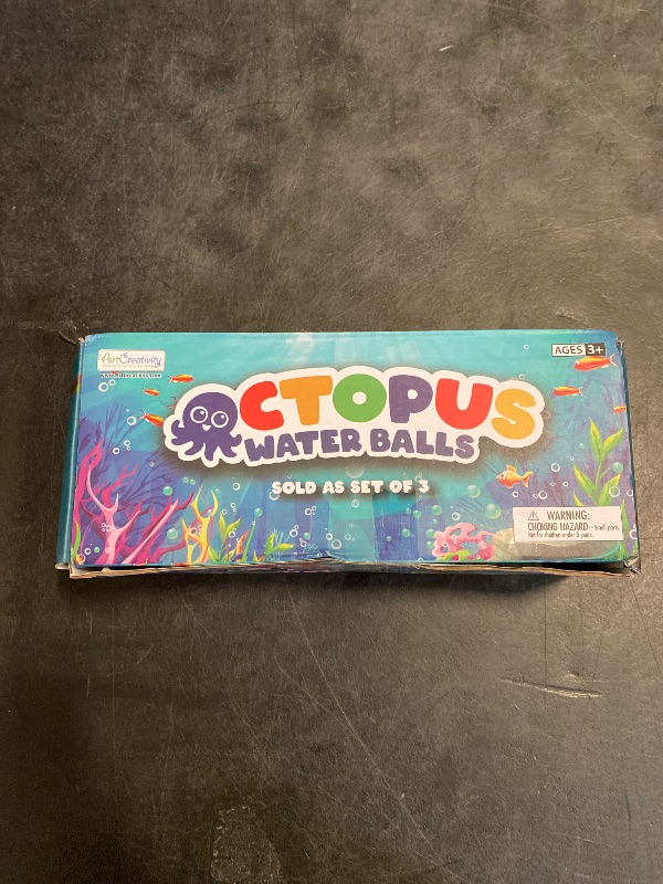 Photo 1 of ArtCreativity Octopus Water Balls (Pack of 3), Pool Toys for Toddlers 1-3, Sensory Stress Relief Toy for Kids, Beach Water Toys & Swimming Toy for Toddlers, Cute Goodie Bag Fillers for Boys & Girls