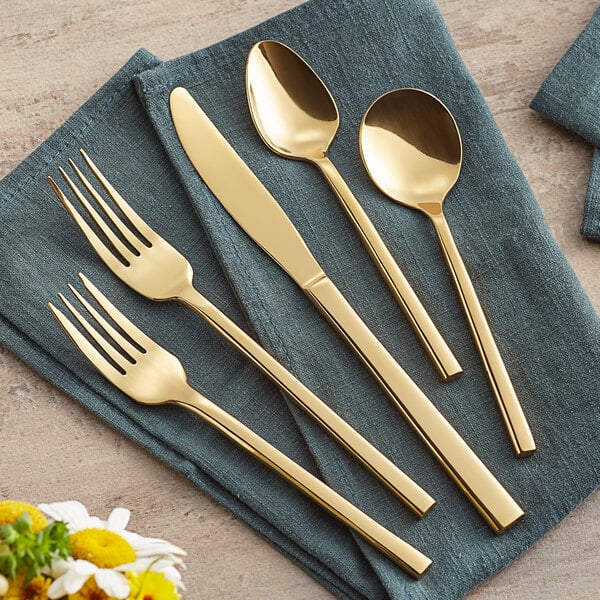 Photo 1 of 30 Pcs GOLD Silverware Set Service for 6,Stainless Steel Flatware Serving Sets,Kitchen Tableware Set,Utensil Set for Home and Restaurant,Knives Forks Spoons Set,Mirror Polished,Dishwasher Safe