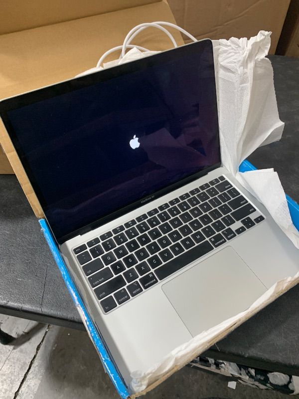 Photo 1 of *LOCKED**__________*Apple MacBook Air 13.3 inch Laptop - Space Gray, M1 Chip, Built for Apple Intelligence, 8GB RAM, 256GB storage