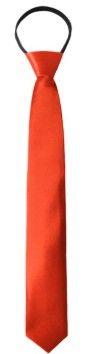 Photo 1 of \Red Ties for Women Adjustable Zipper Womens Necktie