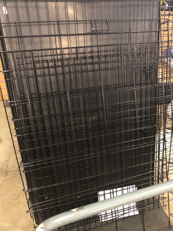 Photo 1 of * Item has no packaging, *_____MidWest Homes for Pets Solutions Series XXL Double Door 54-Inch Dog Crate for the Largest Breeds, Sturdy Drop Pin Assembly, Black E-Coated, SL54DD