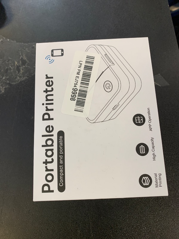 Photo 1 of Miouca Label Maker Machine with Tape - 14 Sizes Mini Sticker Printer Bluetooth Label Printer for Home Office Organization, Portable Thermal Sticker Maker Print Pod with Multiple Templates for Phone