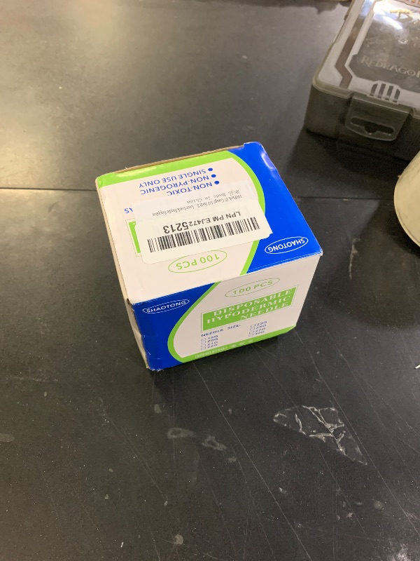 Photo 1 of 100Pack 27 Gauge 1/2 Inch Syringe Needles, Disposable Luer Lock Sterile Supplies