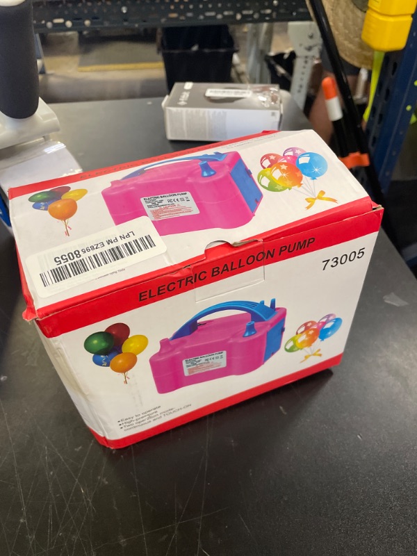 Photo 1 of Balloon Pump Electric, 110V 600W Balloon Blower Inflator Dual Nozzle Air Pump Balloons Inflator for Decoration, Party, Sport,Gifts:2 Balloon Tying Tools